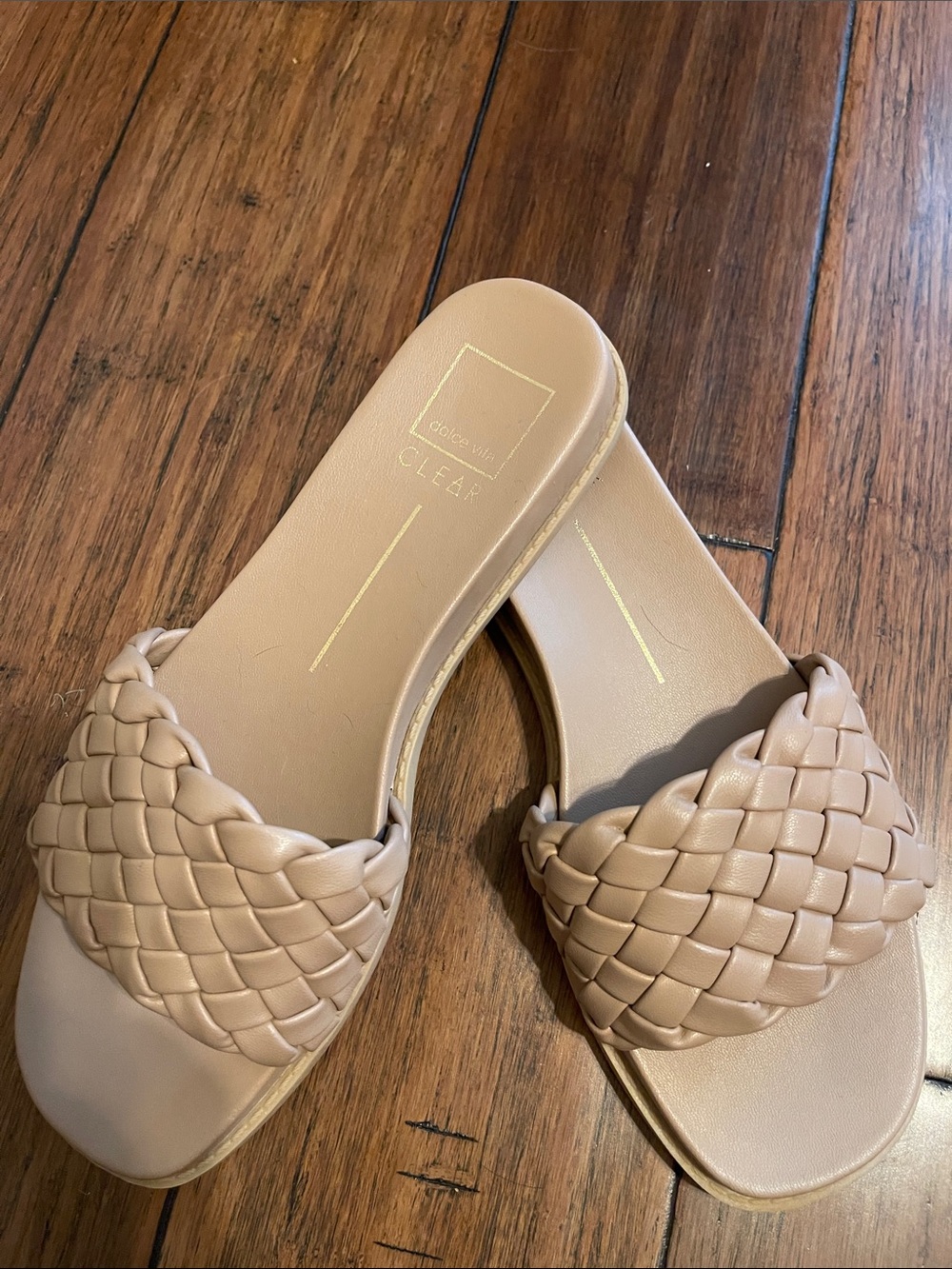 ® Dolce Vita Woven Slide Sandals in Nude